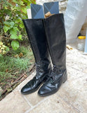 All leather black lace-up boots - The Jerusalem Market