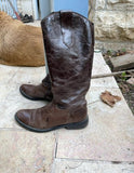 Brown leather boots - The Jerusalem Market