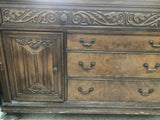 Buffet & China cabinet. Antique/vintage solid wood. A real find! - The Jerusalem Market