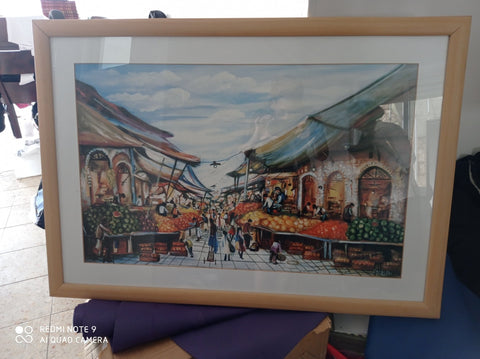 Picture paint of shook machaneh Yehuda - The Jerusalem Market