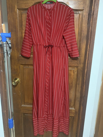 Red striped maxi dress - The Jerusalem Market