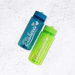 Water Bottle - 500 ML - Blue/Green - The Jerusalem Market