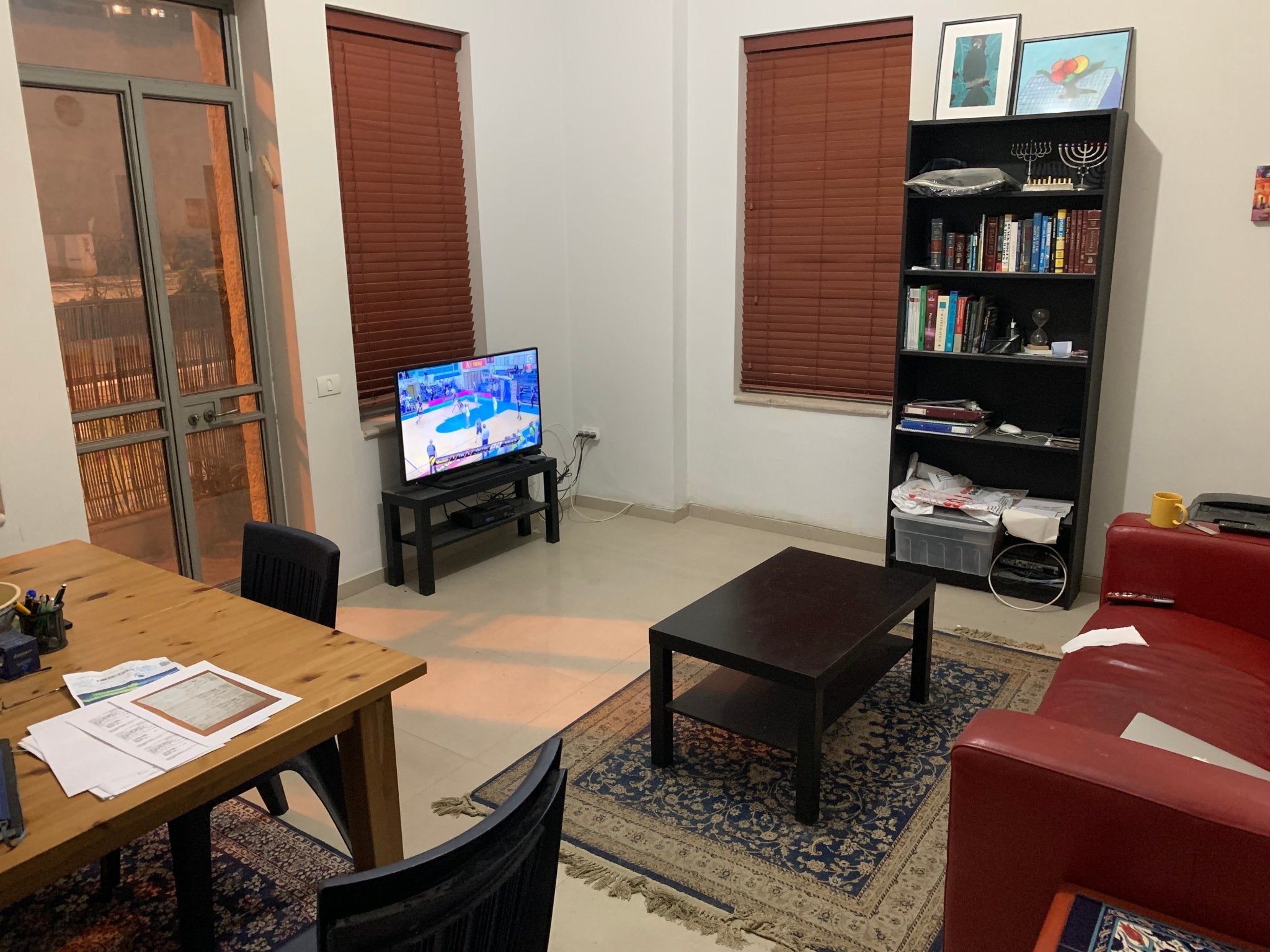 Apartment Contents -couch, tables, oven, refridge, bookcase, TV (new), - The Jerusalem Market