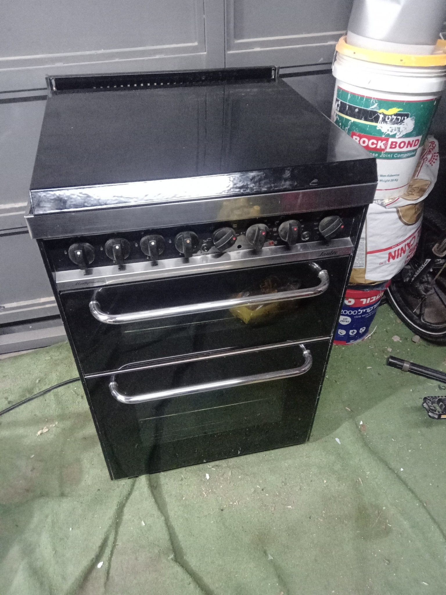 Sauter double oven black like new - The Jerusalem Market
