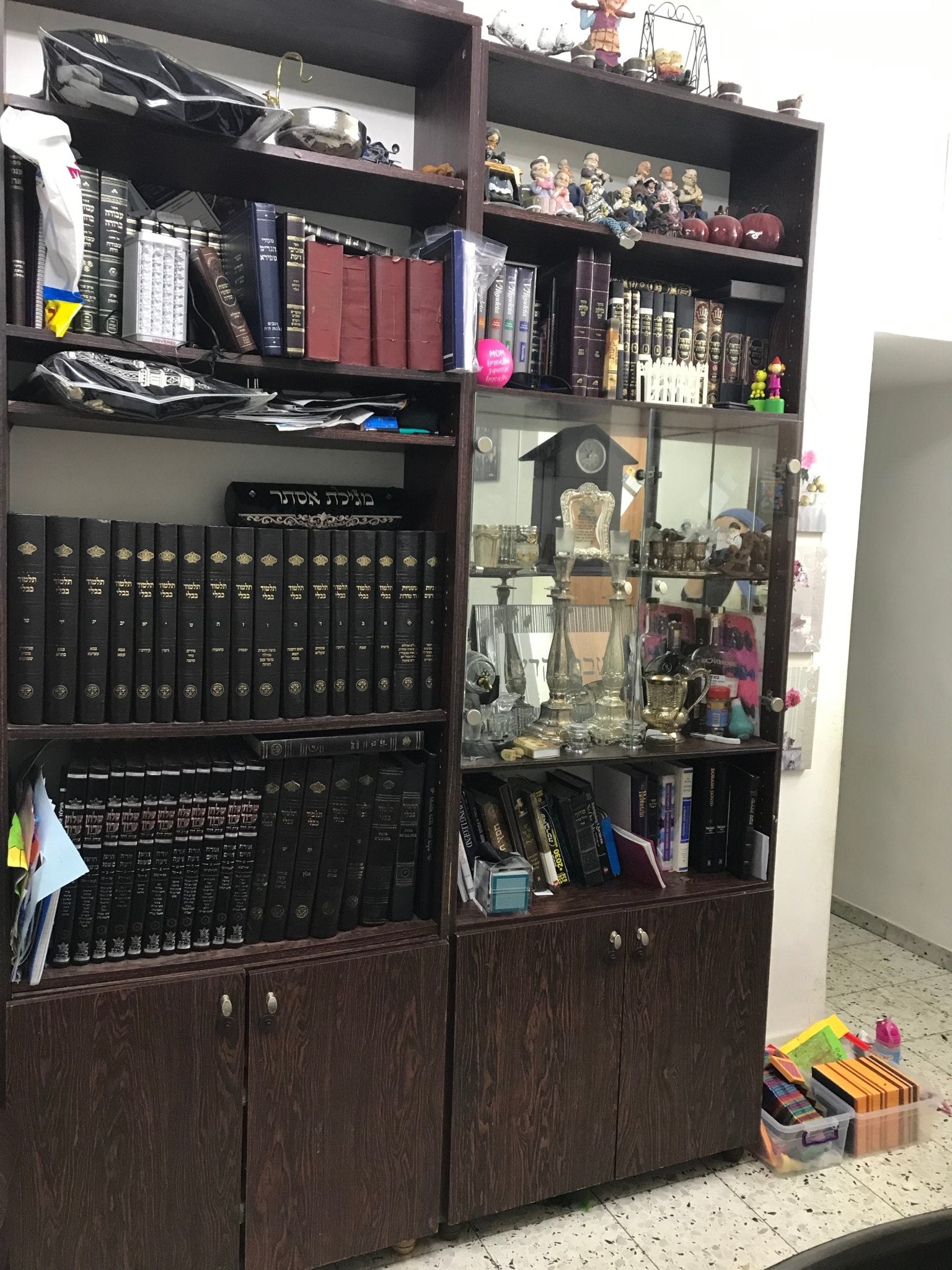 Seforim Shranks w/ glass doors - The Jerusalem Market
