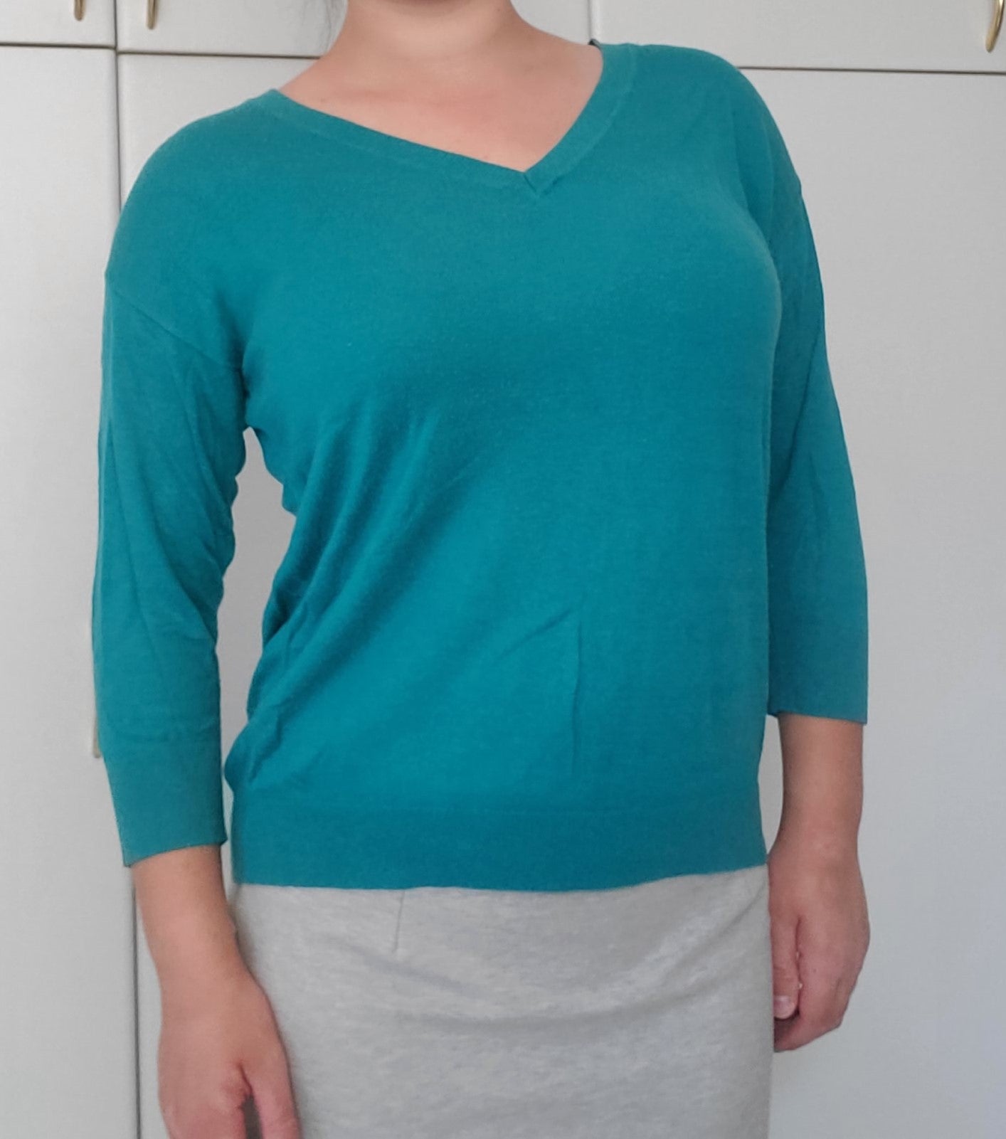Teal Knit Top - The Jerusalem Market