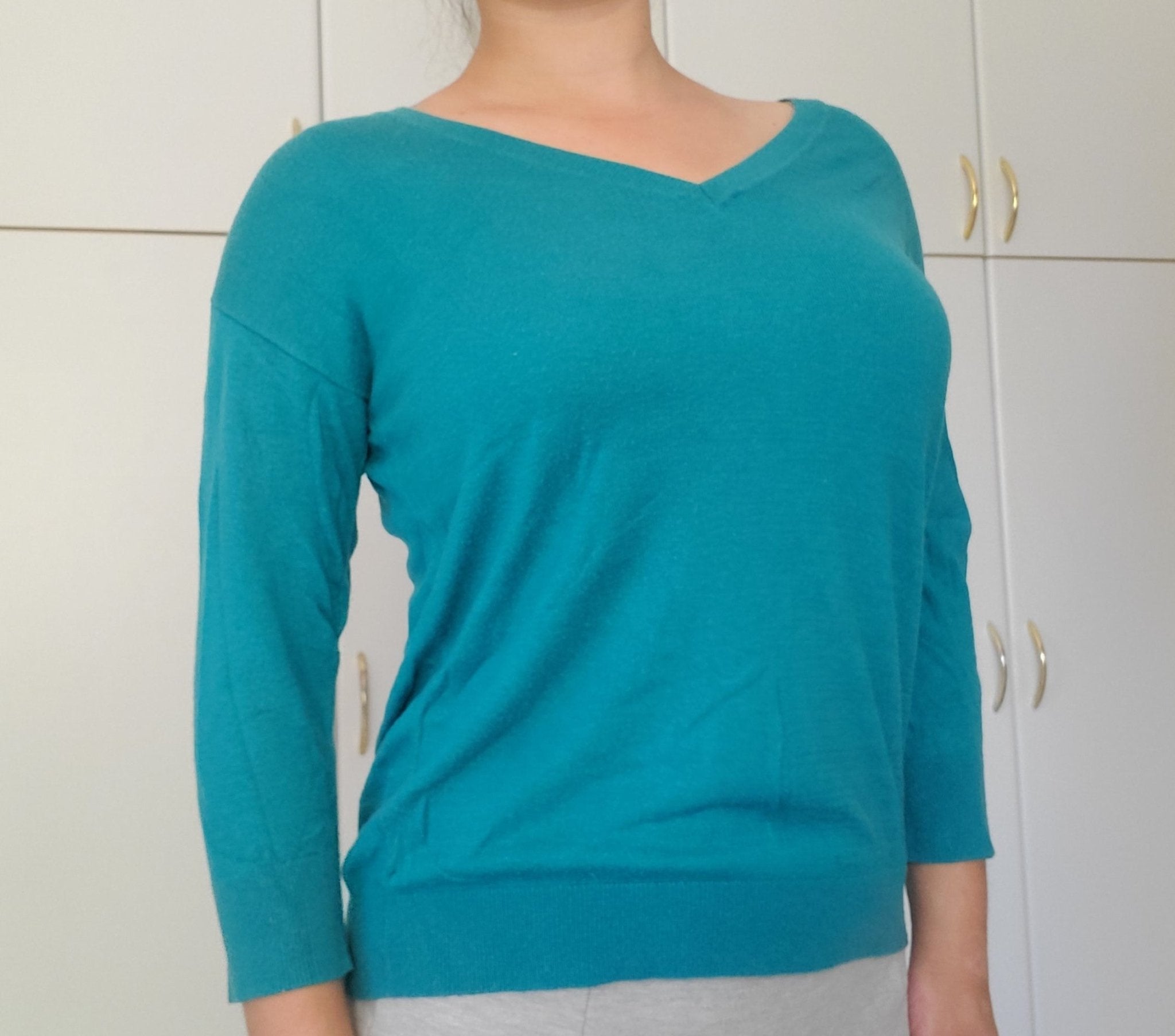 Teal Knit Top - The Jerusalem Market
