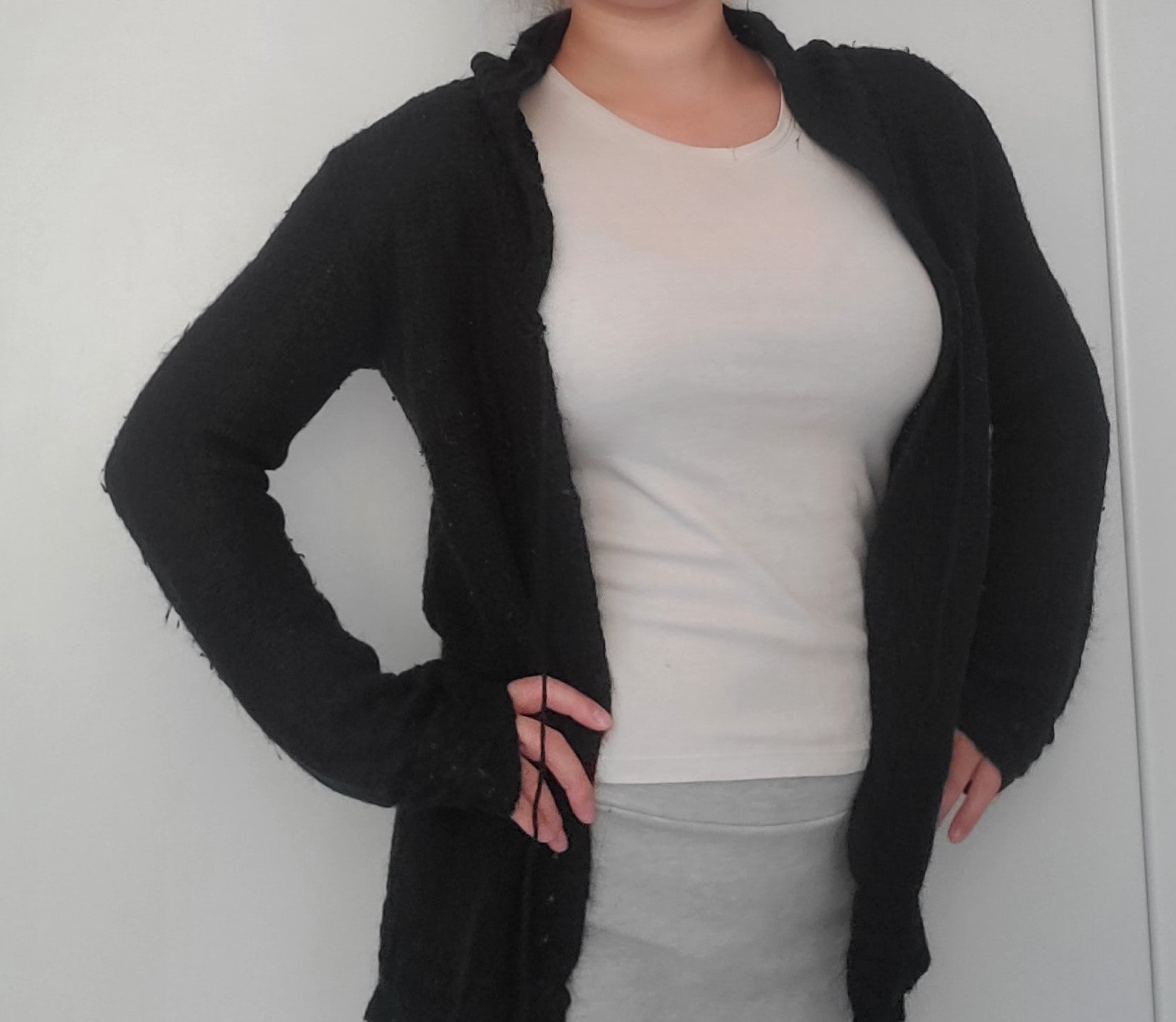 Black Knit Cardigan - The Jerusalem Market