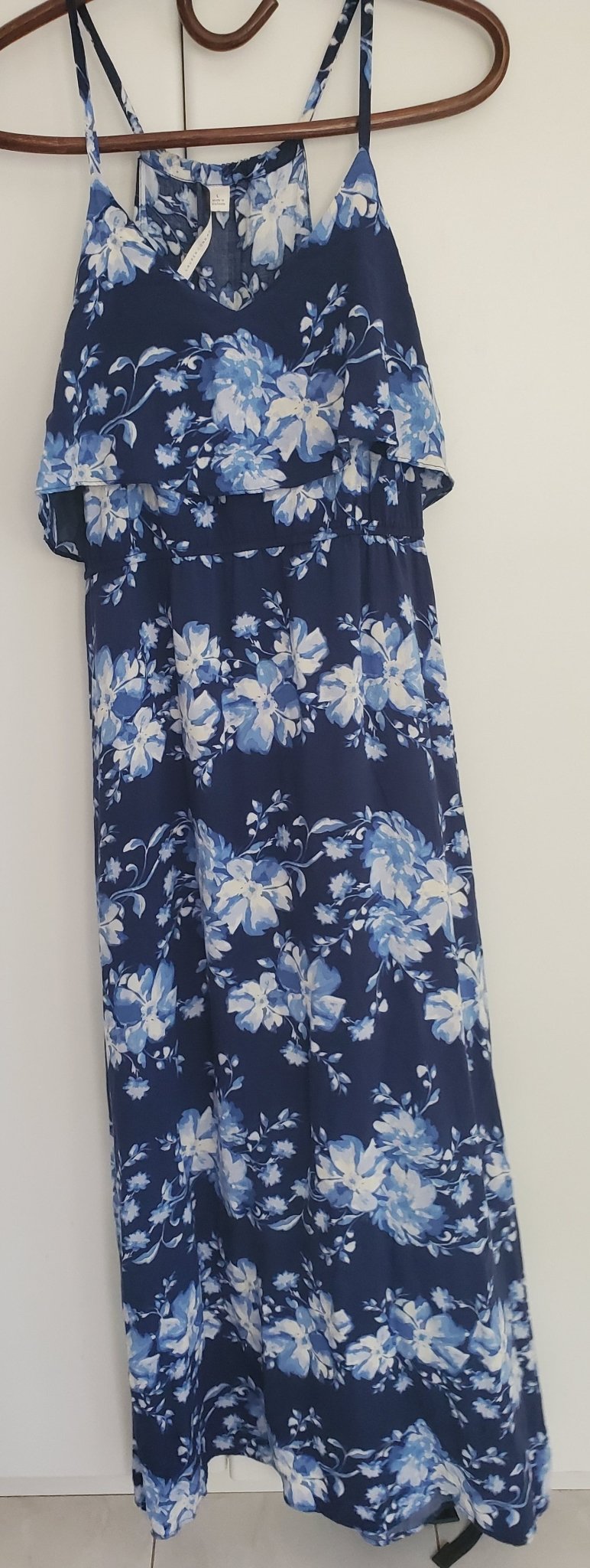 Blue Flowery Sundress - The Jerusalem Market