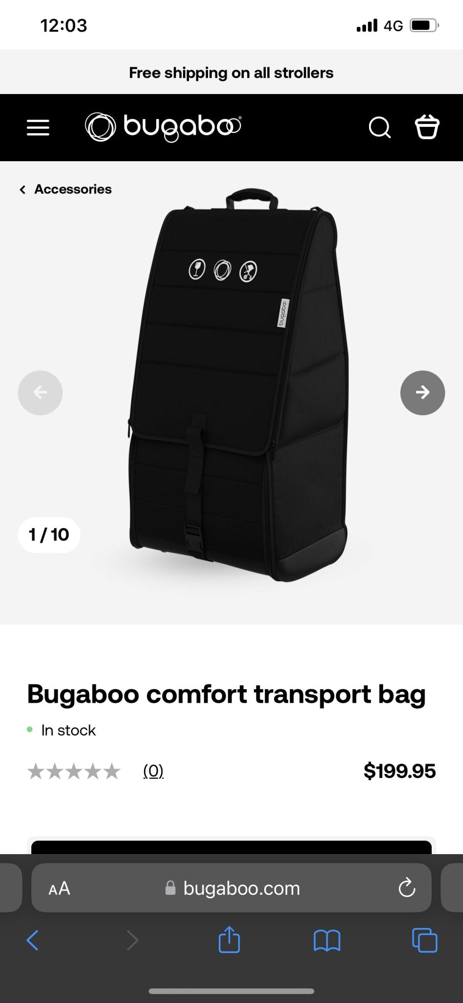 Bugaboo Fox Travel Bag - The Jerusalem Market