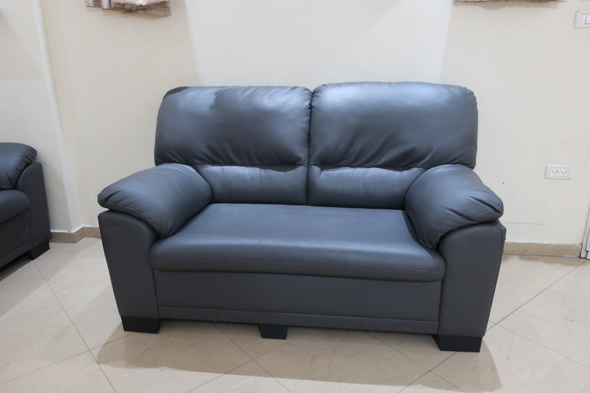 2, 2-seater leather couches - The Jerusalem Market