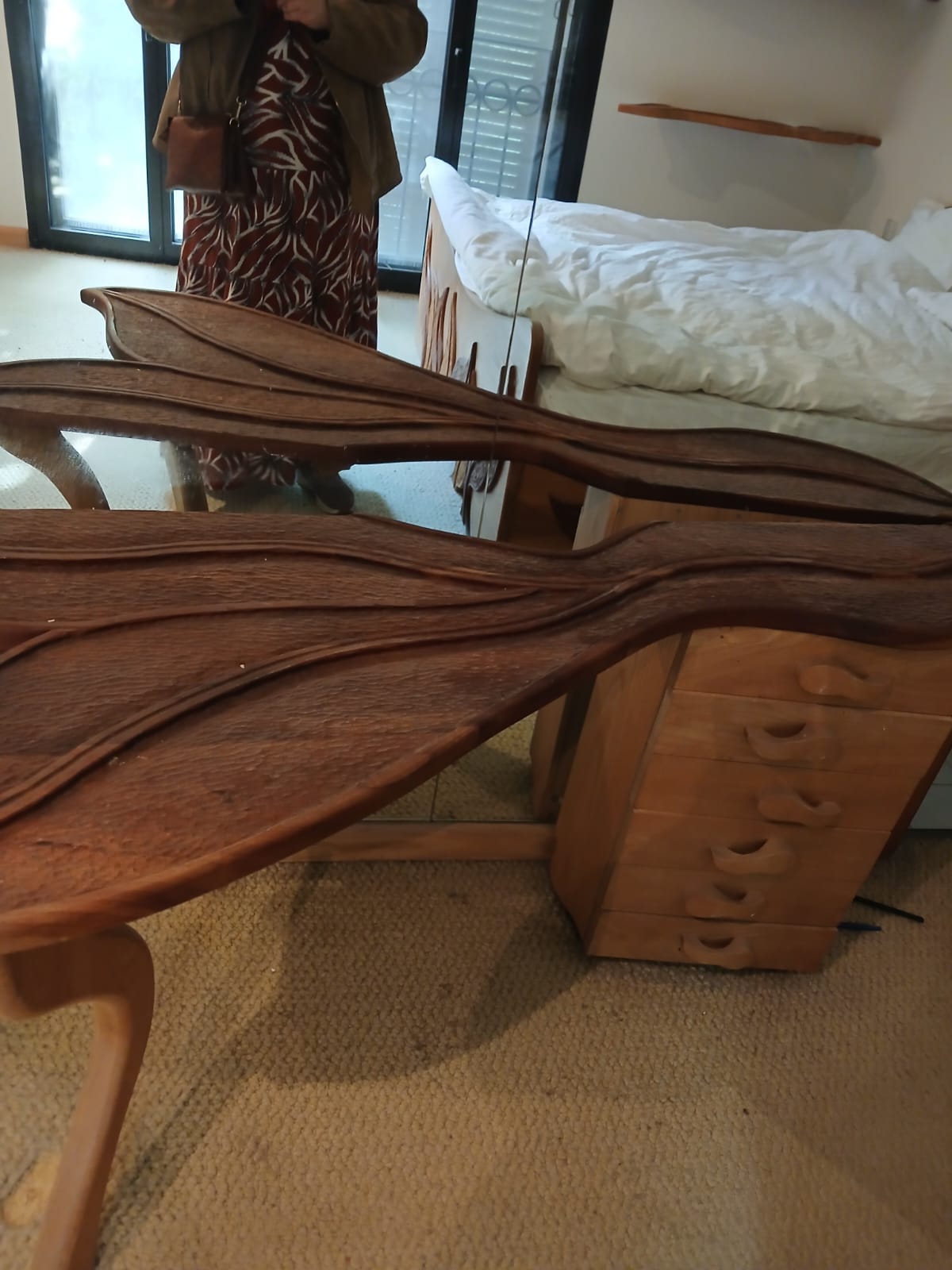 Customized wood desk