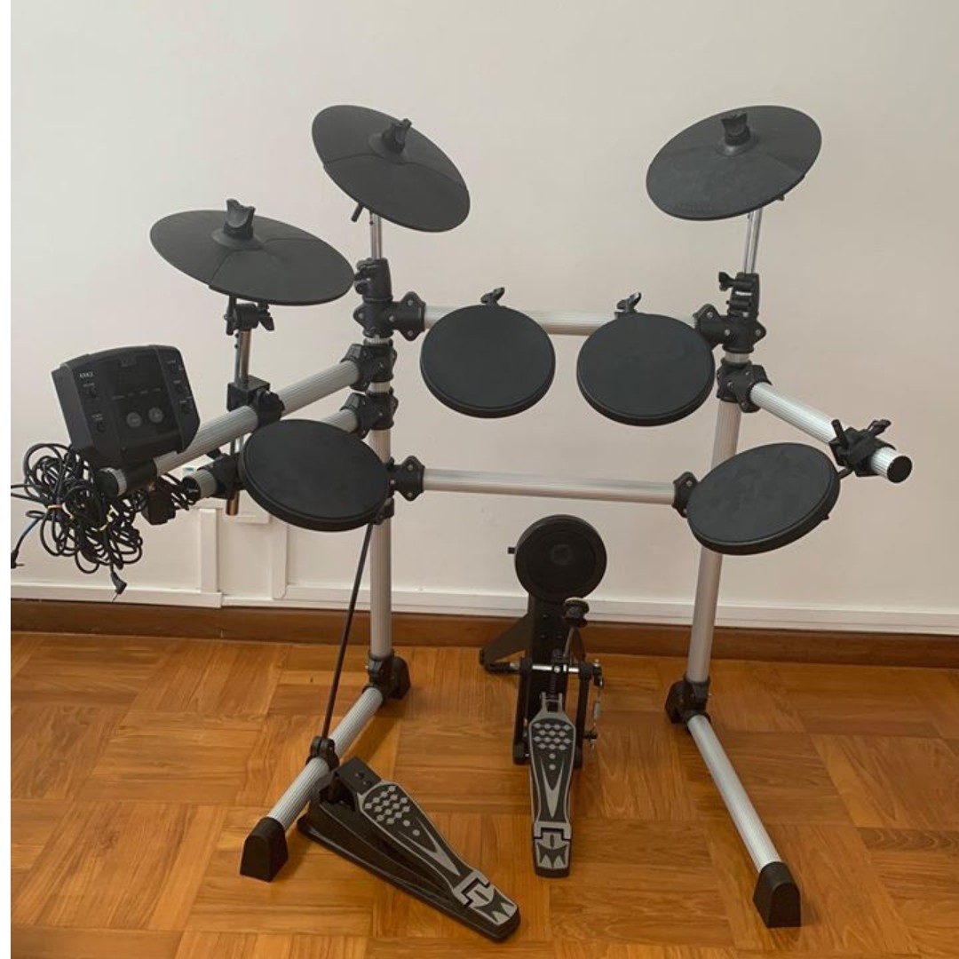 Axus Electronic Digital Drum Kit Package with Stool Sticks