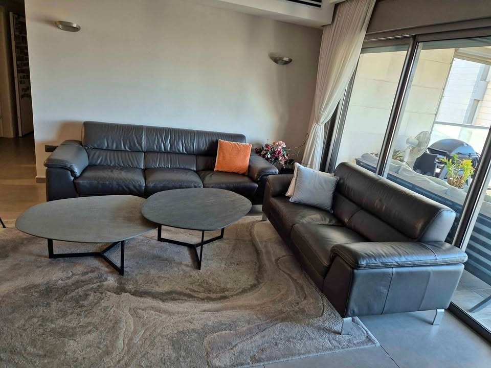Nicoletti Italian leather couches 2+3 seater