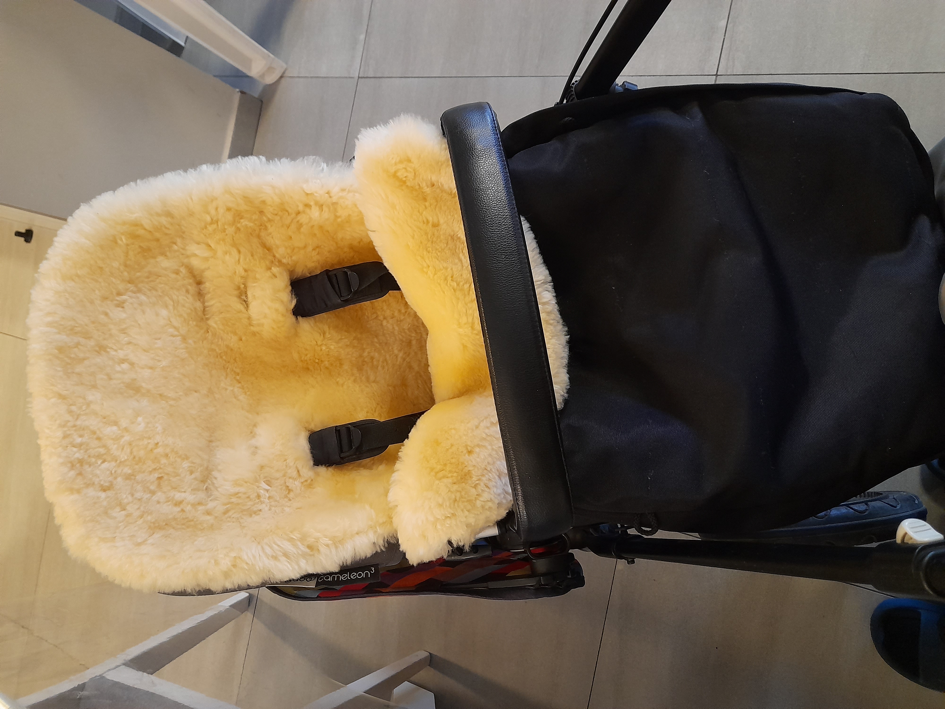 John Lewis sheepskin stroller insert