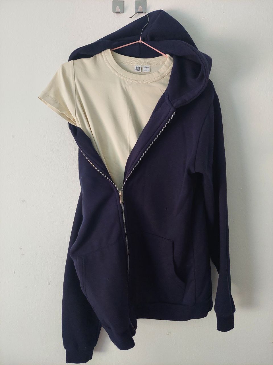 Dark Blue Zip Hoodie