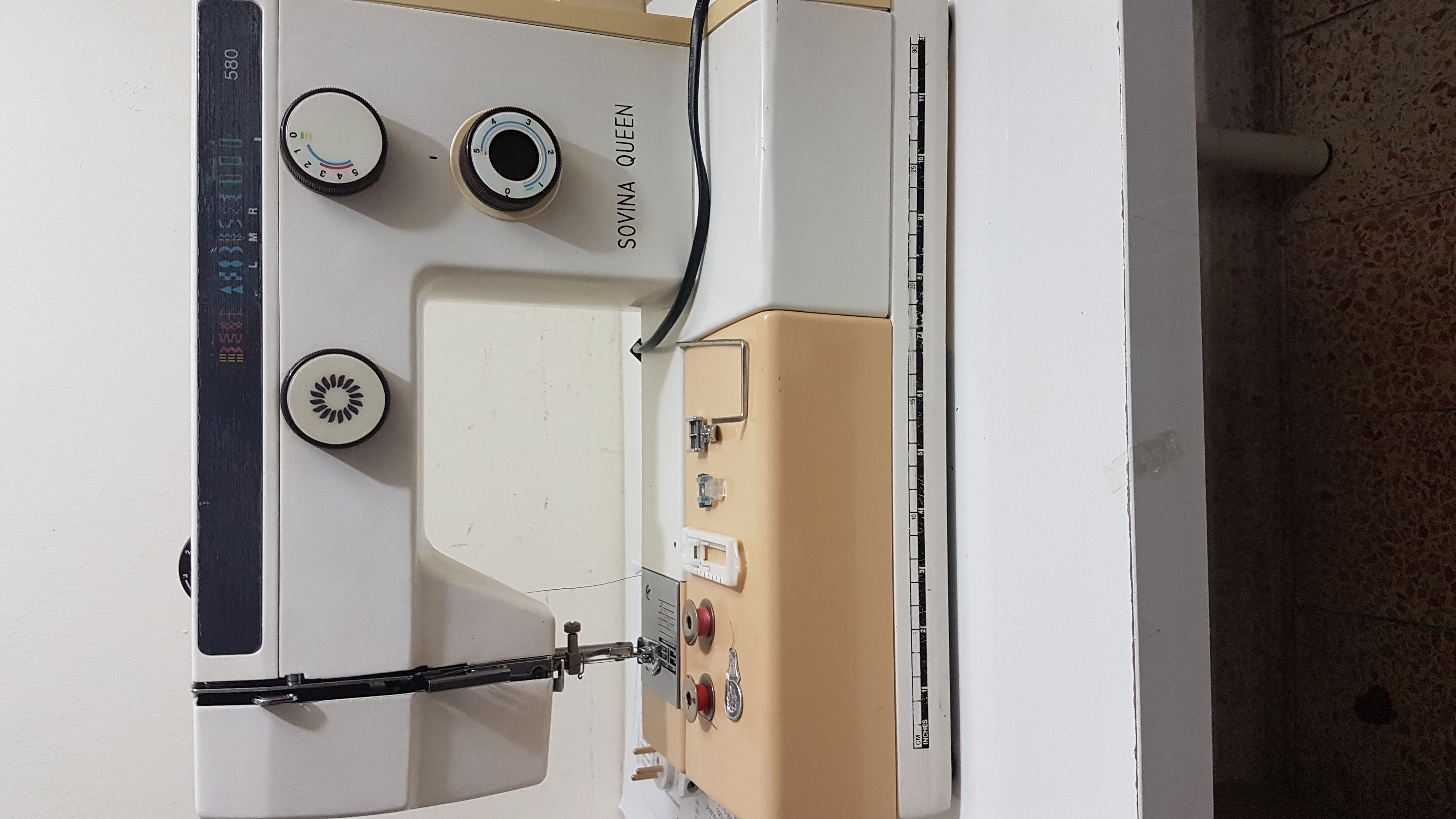 Sewing machine with accessories