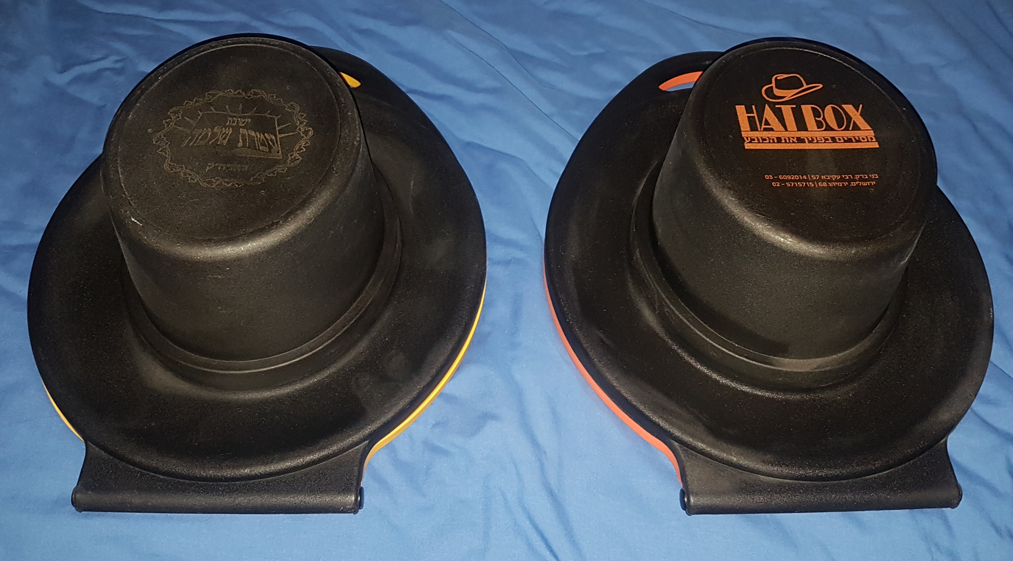 Plastic hat boxes