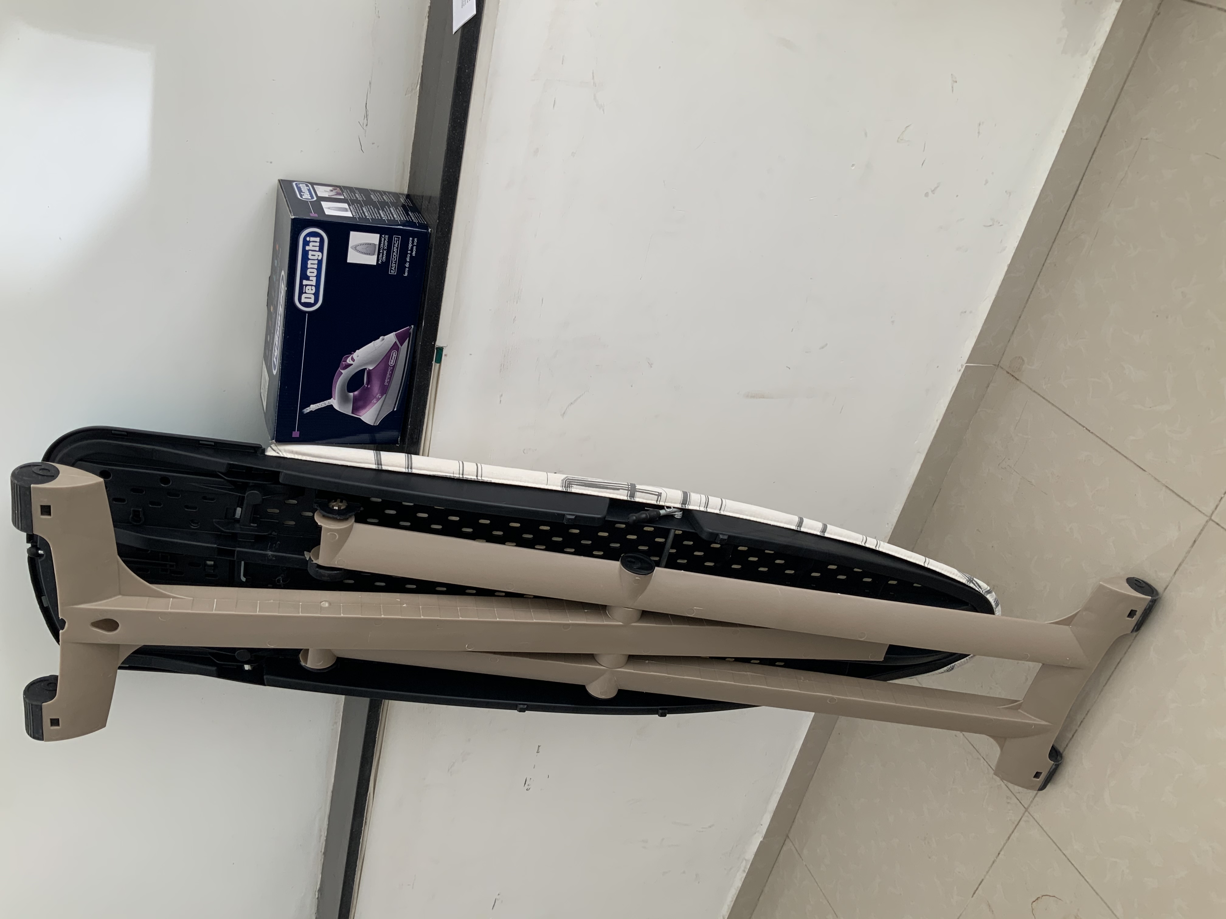 Ironing board and iron