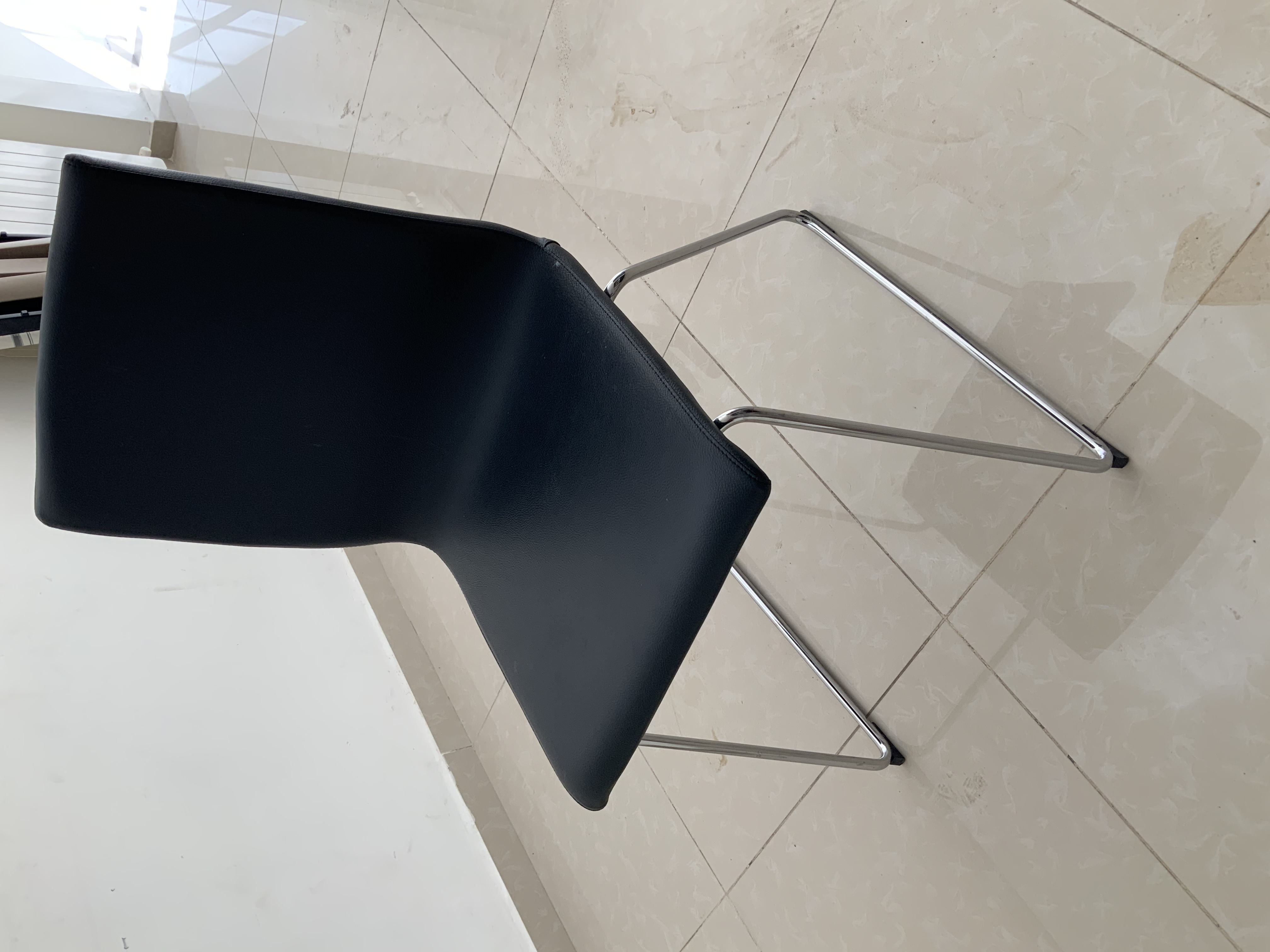 4 black chairs