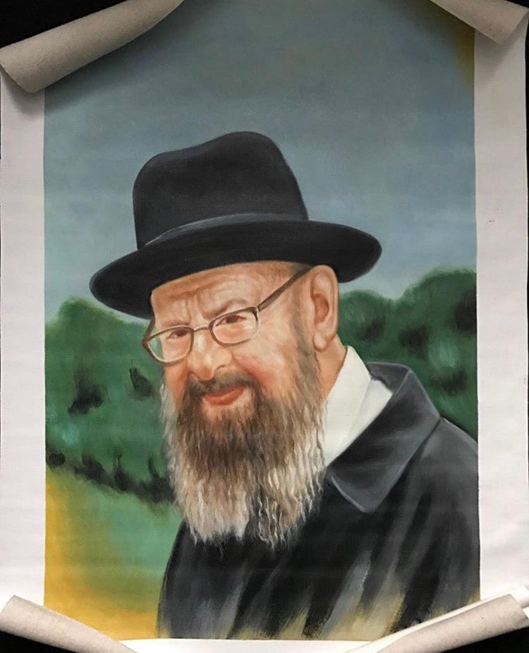 Oil Painting of Rav Avigdor Miller