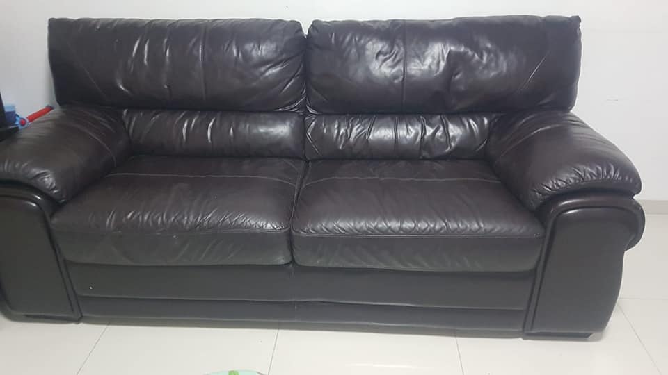 Natuzzi leather sofas, 2&3 seater, good condition