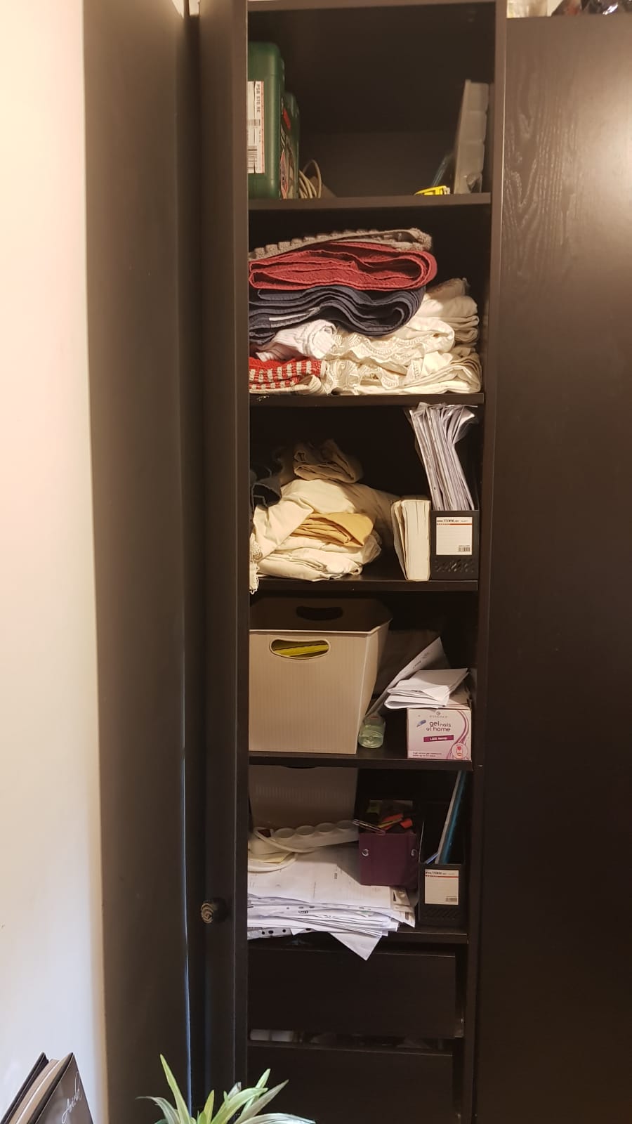 One door closet