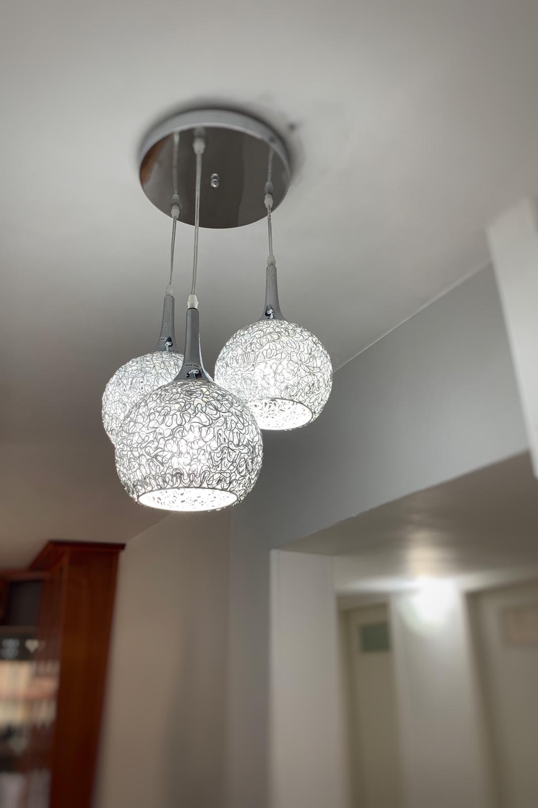 Three light chandelier