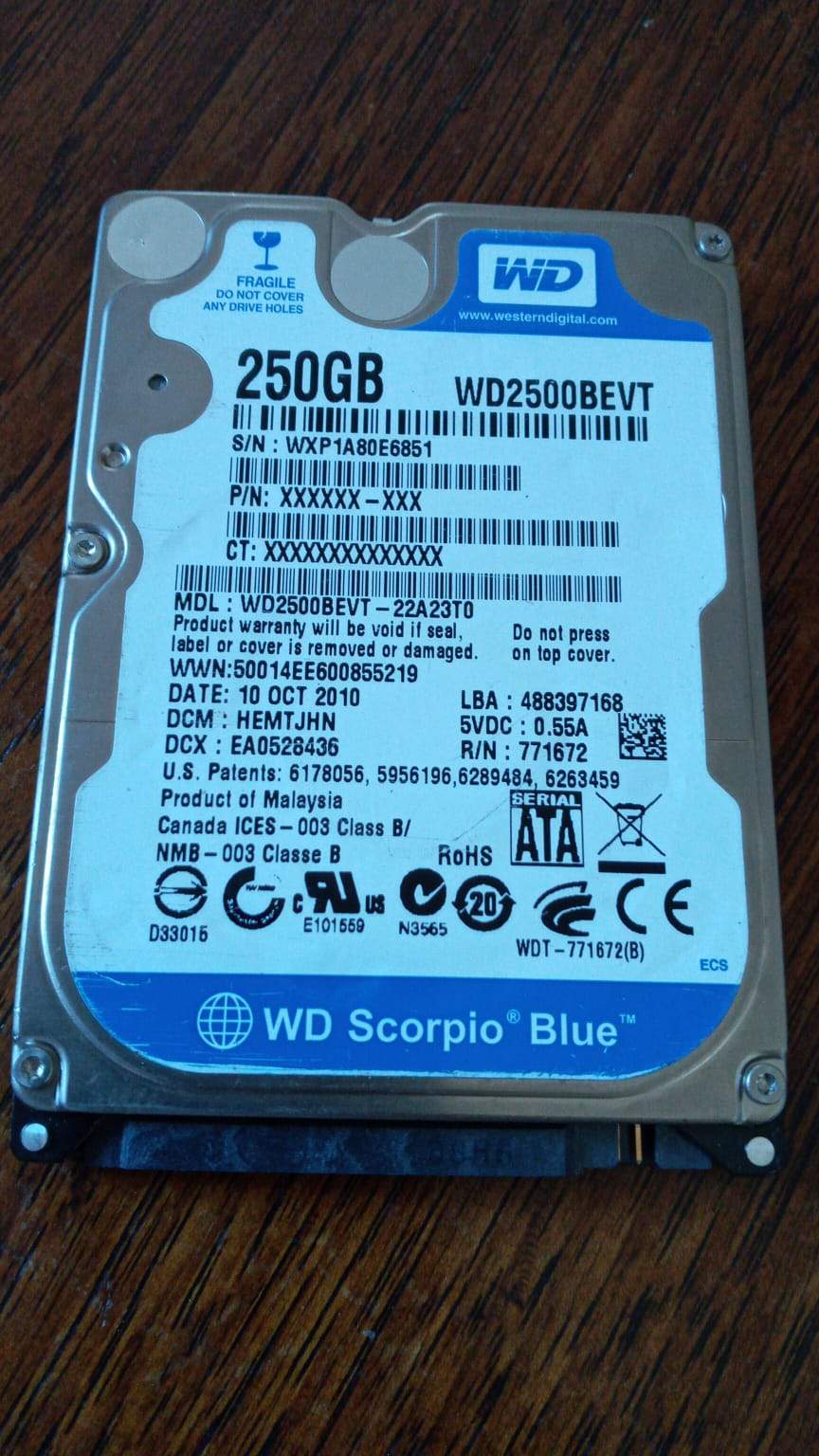 250 Gb Memory Hardrive for Laptop - The Jerusalem Market