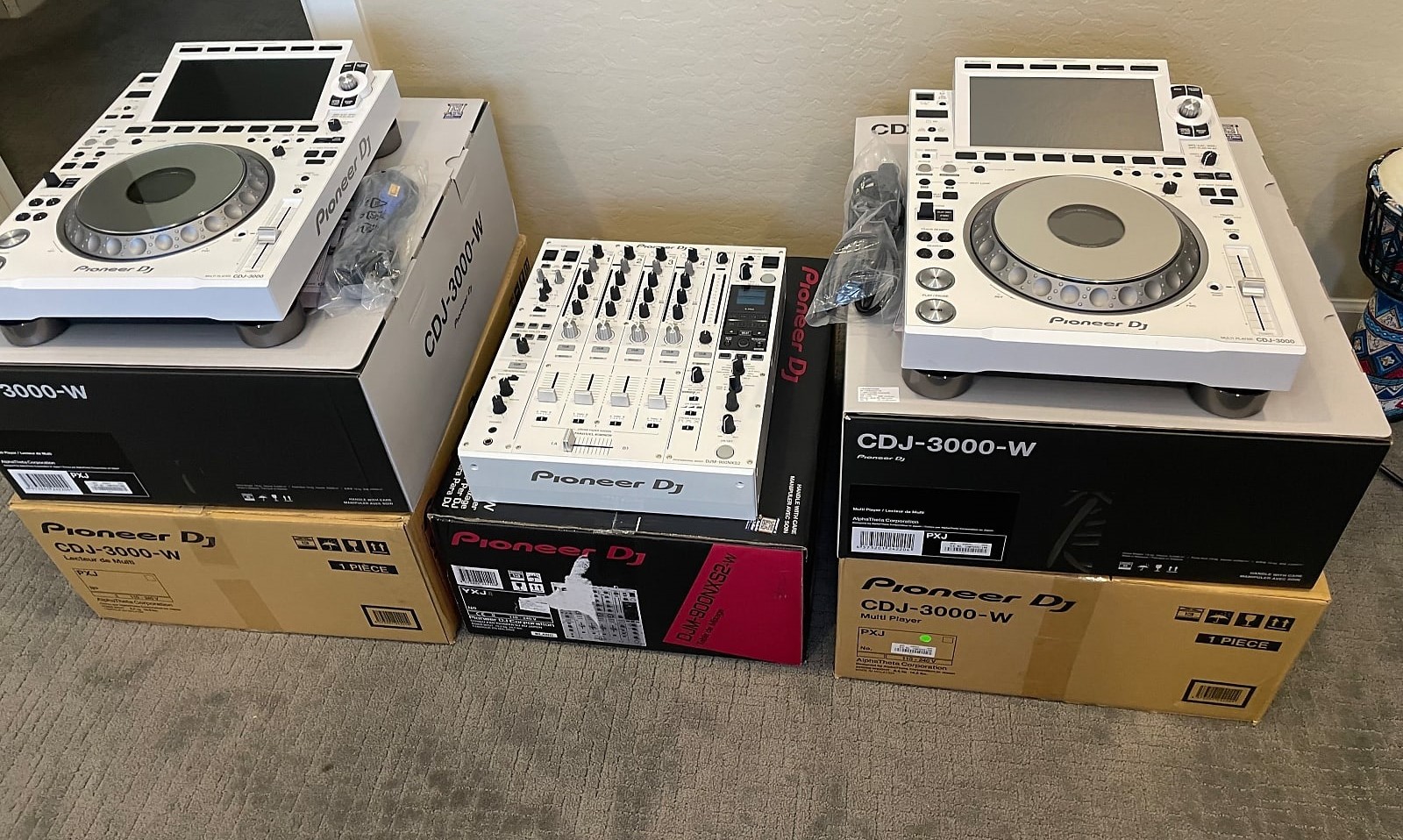 2x AlphaTheta CDJ-3000X, DJM-Euphonia, Pioneer CDJ-3000-W (2) + 1xDJM-900NXS2-W - image 5