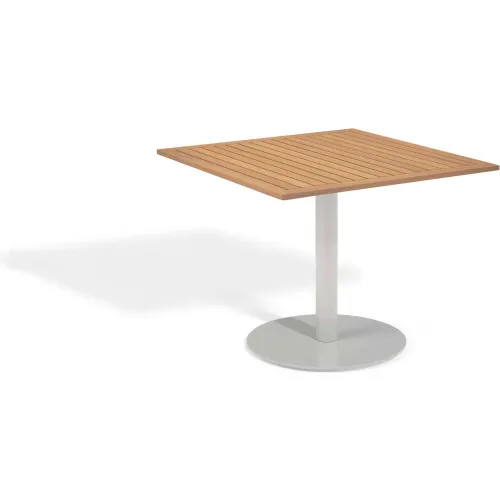 Oxford Garden Travira 36 Square Outdoor Bistro Table - Tekwood Natural