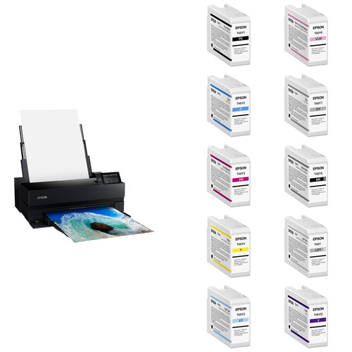 ערכת מדפסת תמונות Epson SureColor P900 בגודל 17 אינץ' עם סט דיו מלא - image 2
