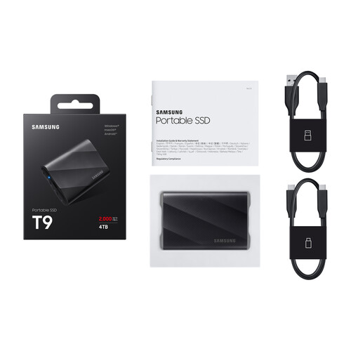 כונן SSD נייד Samsung T9 בנפח 4TB (שחור) - image 2