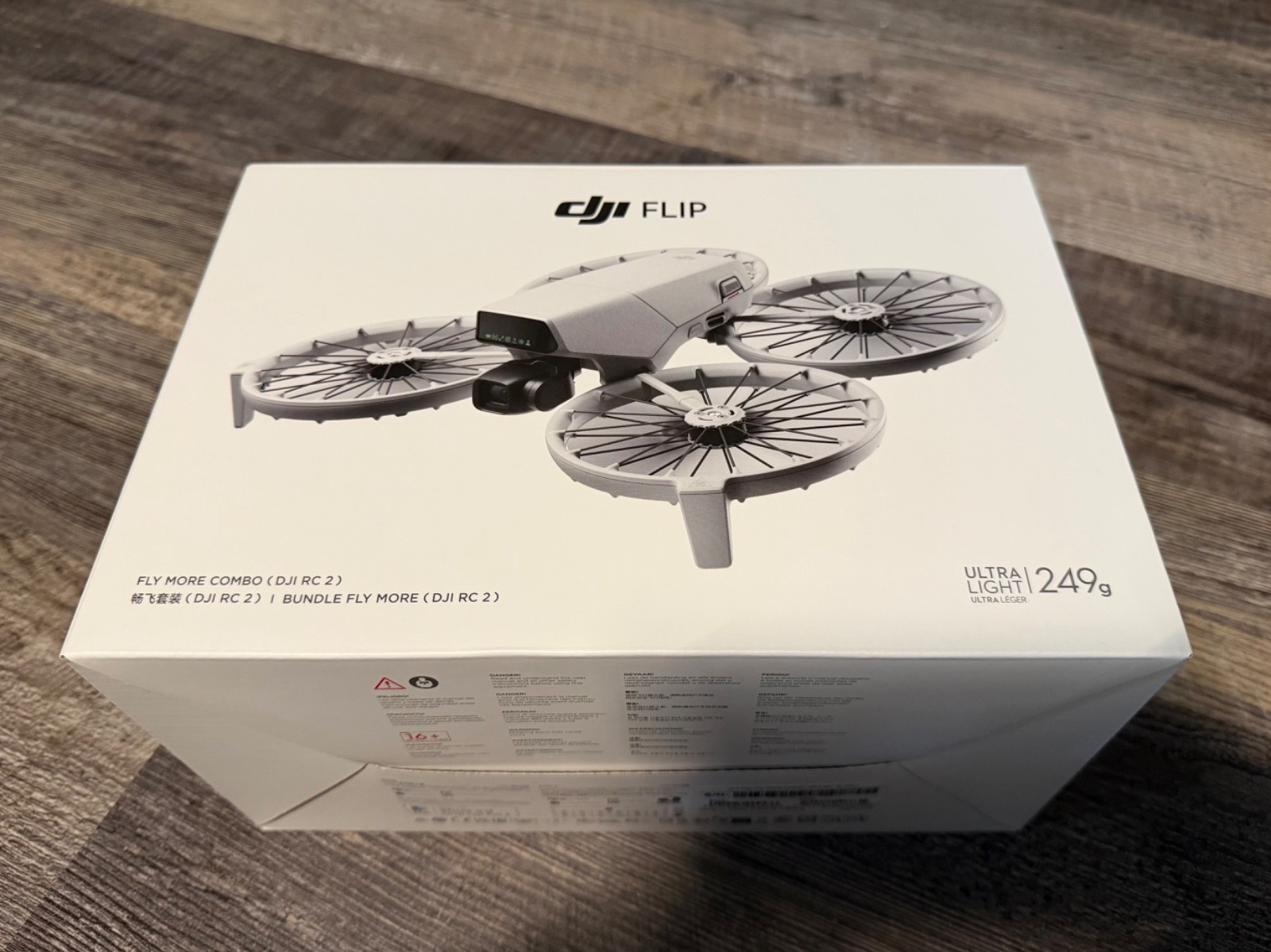 DJI Flip Fly More Combo Camera Drone + RC 2 Remote Controller (3 Battery)