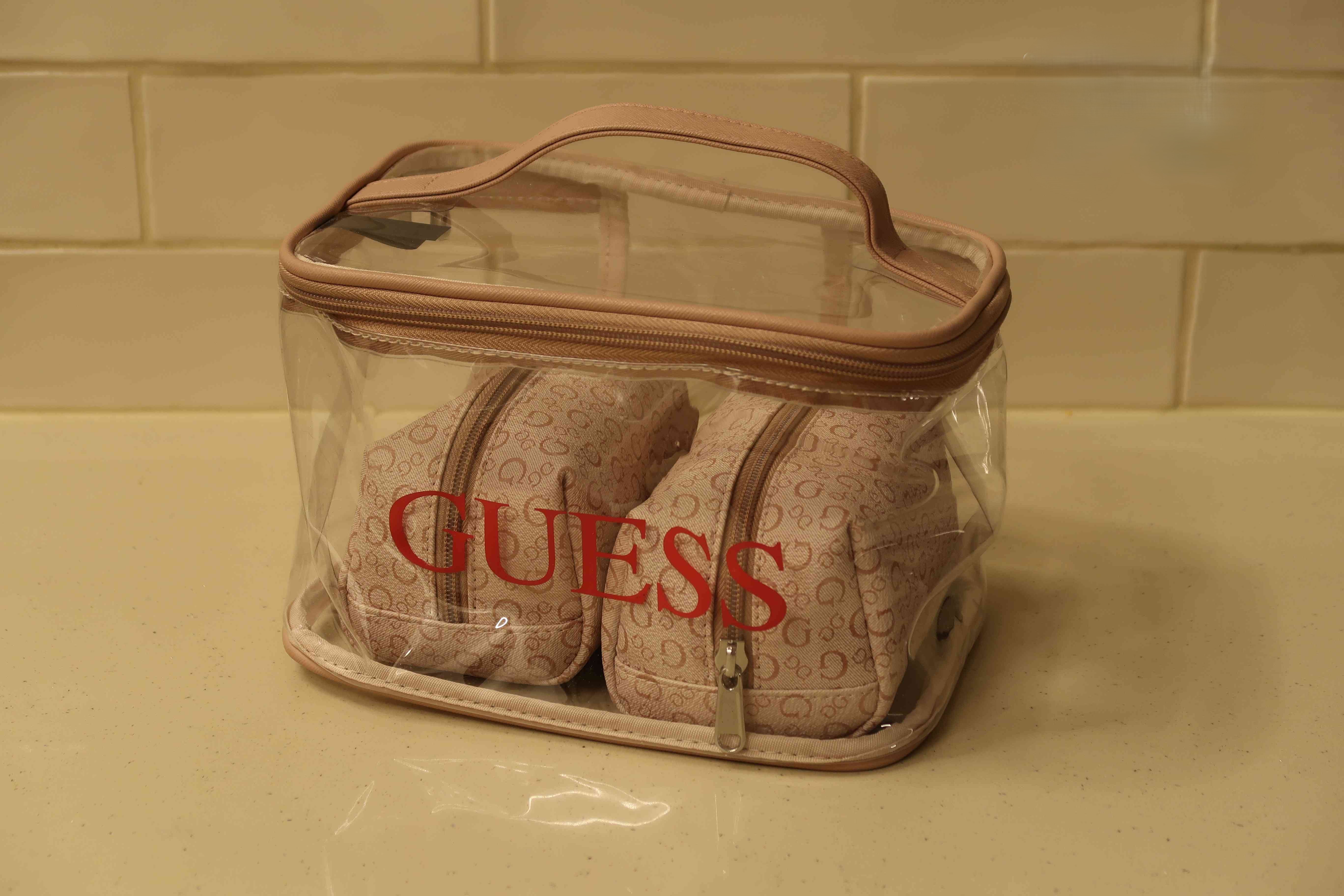 Zippered GUESS Makeup/Toiletry Bags