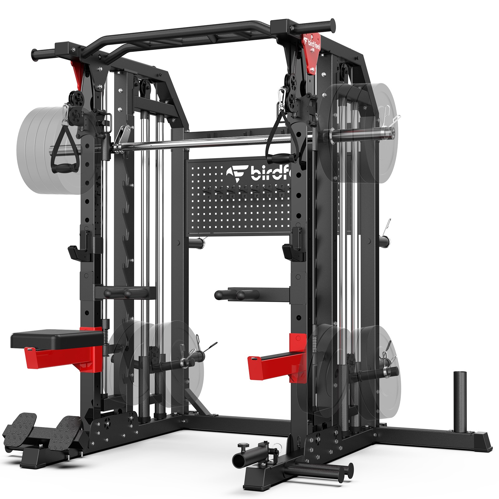 Home Gym Full Body Workout Station Smith Machine Power Cage Exercise Equipment