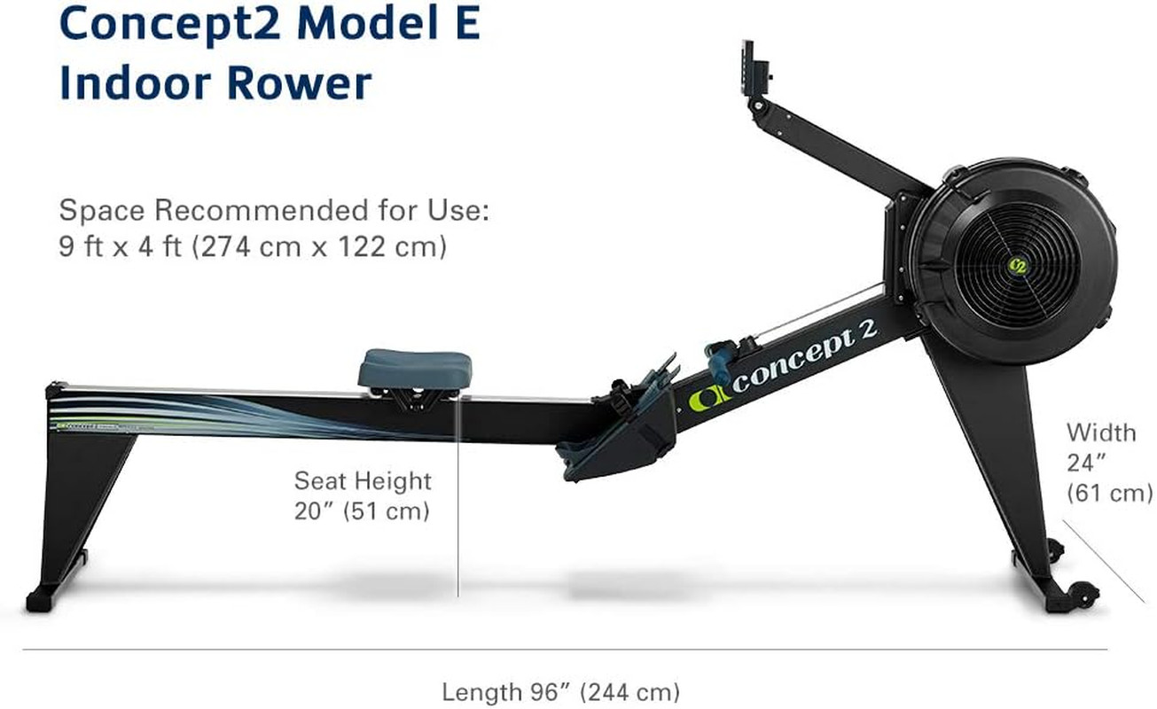 מכונת חתירה ביתית Concept2 RowErg עם רגליים גבוהות – כולל צג PM5 ומעמד למכשיר - image 3