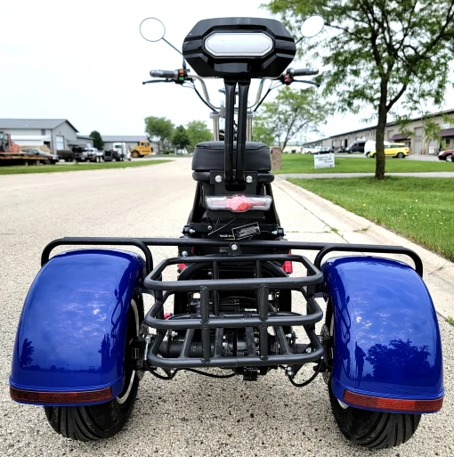 2000W Electric 3 Wheel Fat Tire Scooter Trike Harley Chopper Style CityCoco - image 5