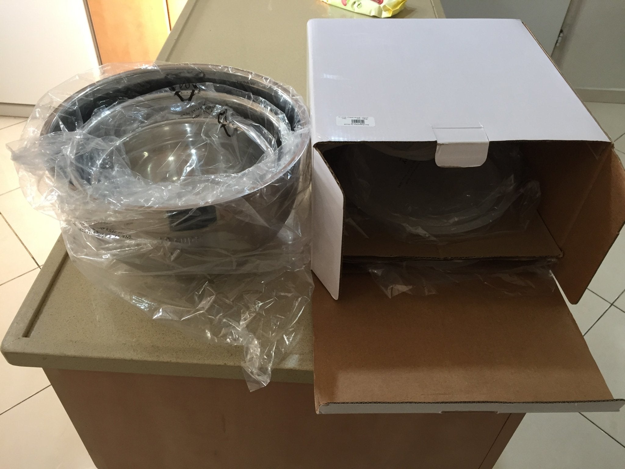Set of 3 Metal Bowls with Covers- New - The Jerusalem Market