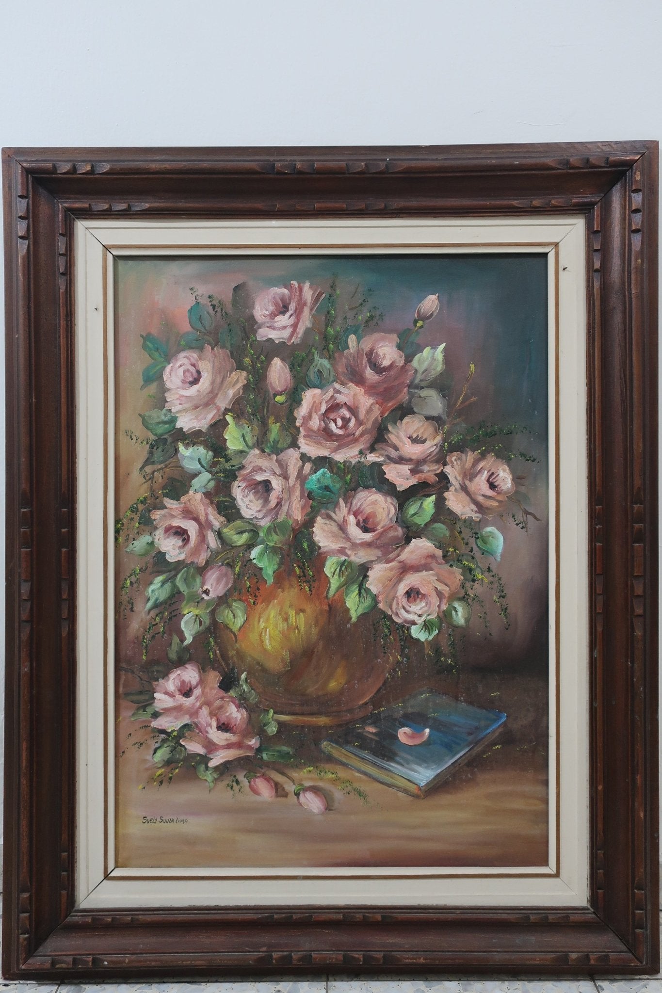 gorgeous framed painting - The Jerusalem Market
