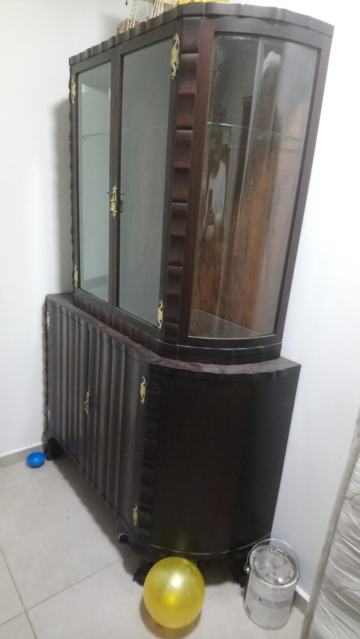 beautiful solid wood breakfront - The Jerusalem Market