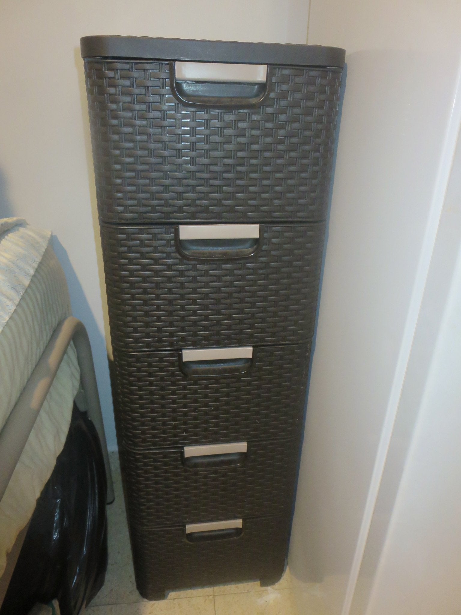 Keter Style Brown Wicker Drawers Set of 5 (1/2) - The Jerusalem Market