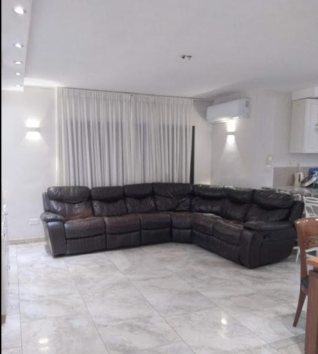 Sectional sofa with recliners, real leather - The Jerusalem Market