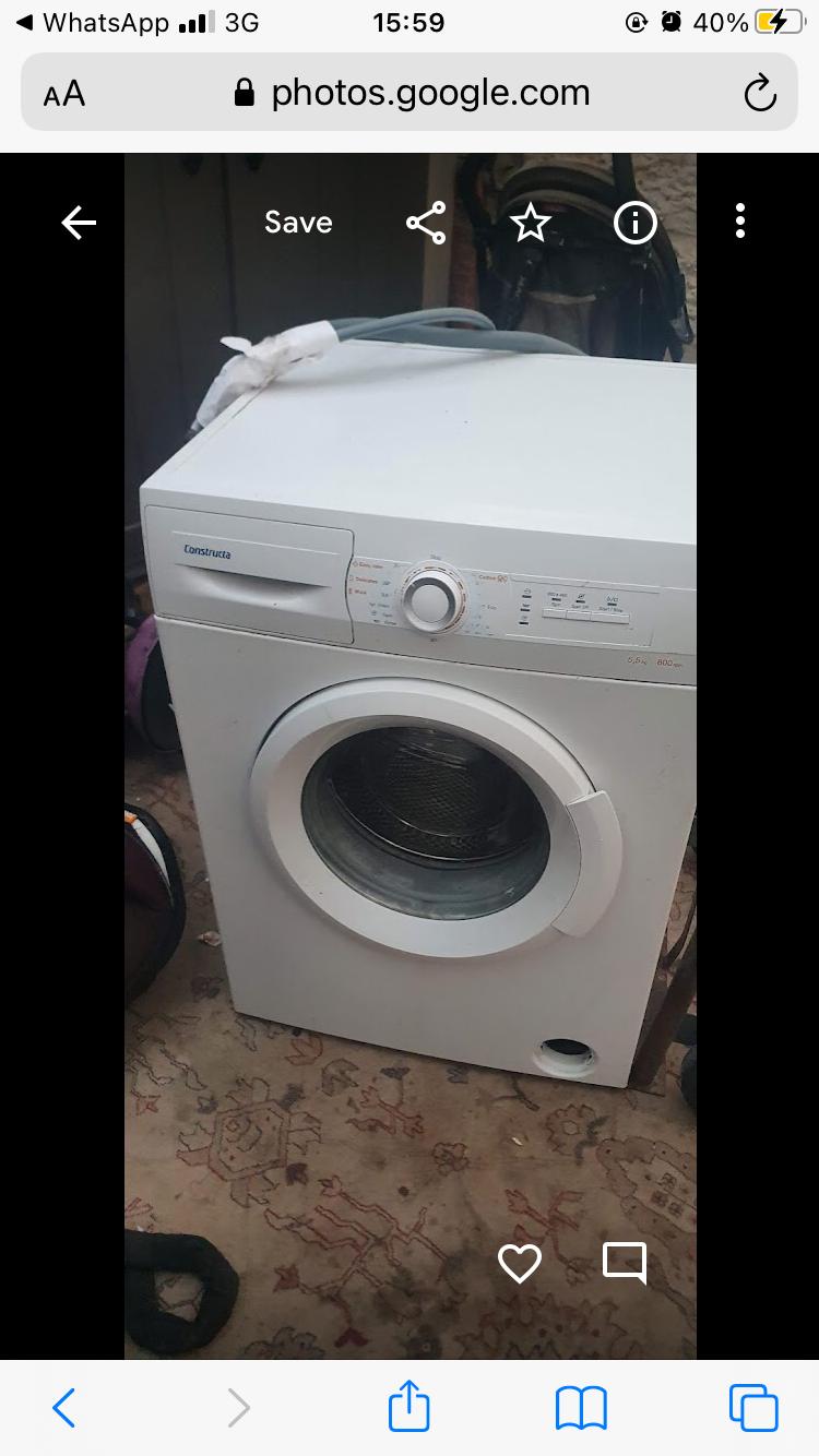 Constructa washing machine 5.5 kilo like new - The Jerusalem Market