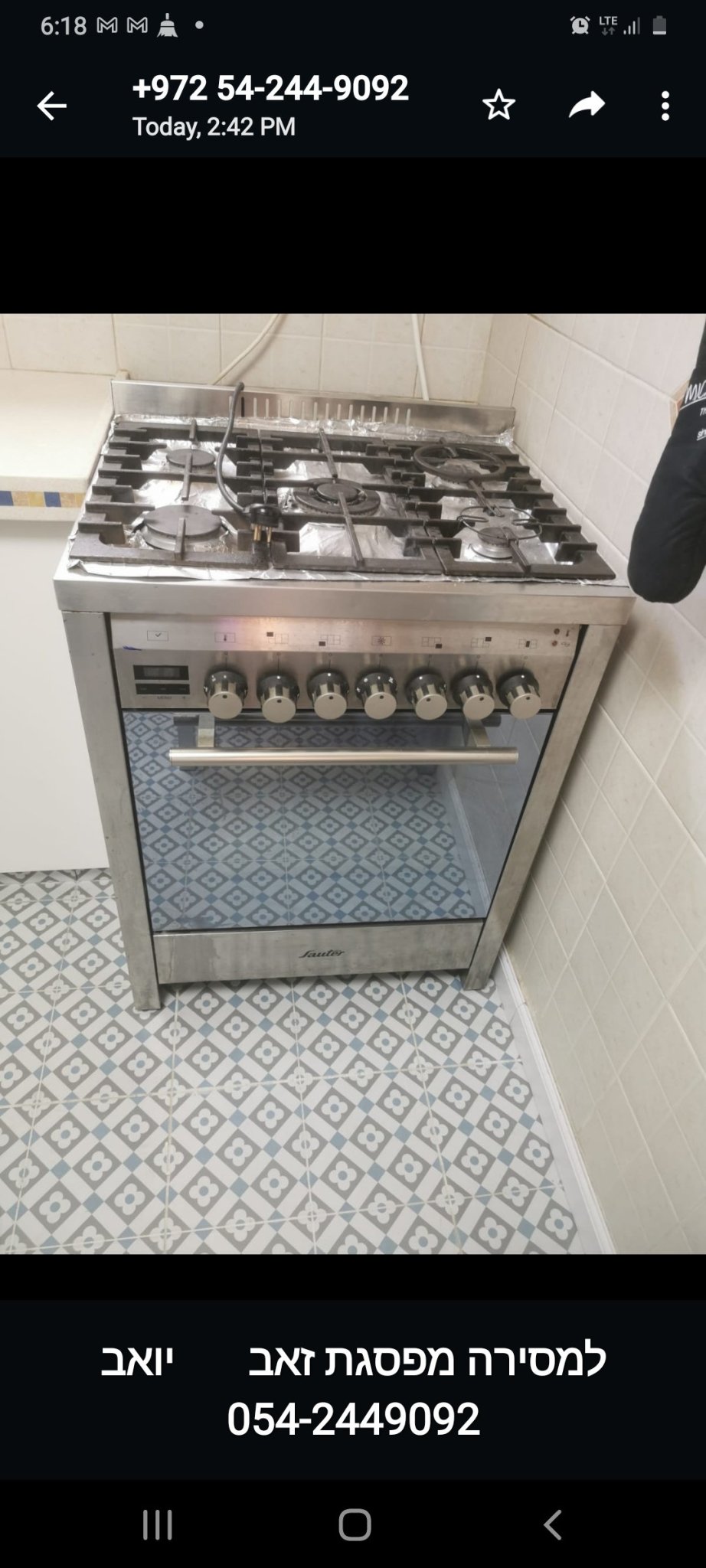 Sauter premium oven - The Jerusalem Market